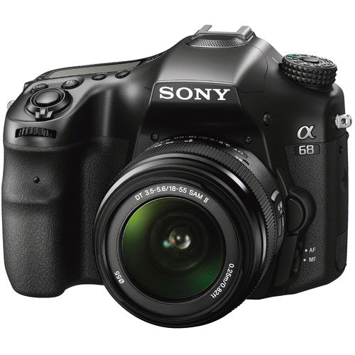 USED Sony Alpha A68 kit w/18-55mm A-mount lens - BLACK