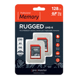 PRO SDXC 128GB Rugged UHS-II V60 | 2-PACK (89377)