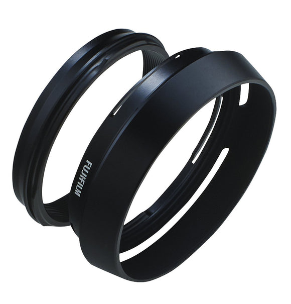 For use with Fujifilm X100, X100S, X100T, X100F, X100V, X100VI• Hood bayonets to adapter ring• Adapter ring replaces standard lens ringand allows use of 49mm filters