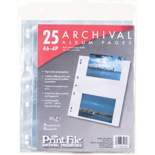 PRINTFILE 4x6 PRINT SLEEVES 46-6P