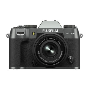 FUJIFILM X-T50, CHARCOAL SILVER with XC15-45mmF3.5-5.6 OIS PZ Lens Kit ( 78464)