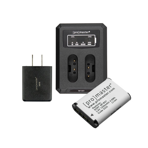 Promaster Battery & Charger Kit for Sony NP-BX1