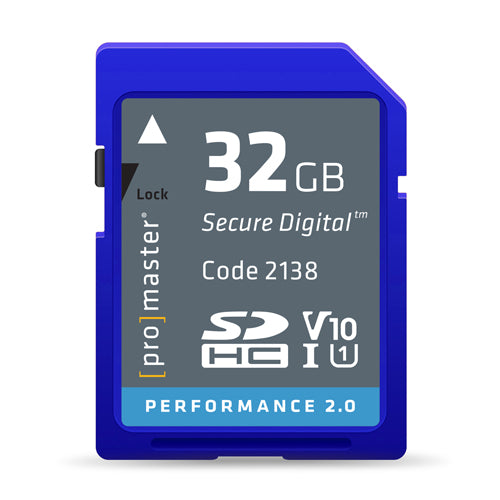 PRO SD CARD PERFORMANCE - 32GB (100R/30W, (2138)