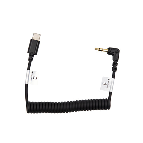 PRO Audio Cable USB-C male to 3.5mm TRS male RT Angle - 8.5