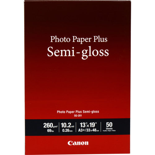 CANON PHOTO PAPER 13x19 - SEMI-GLOSS (SG-201, 50 SHEETS)