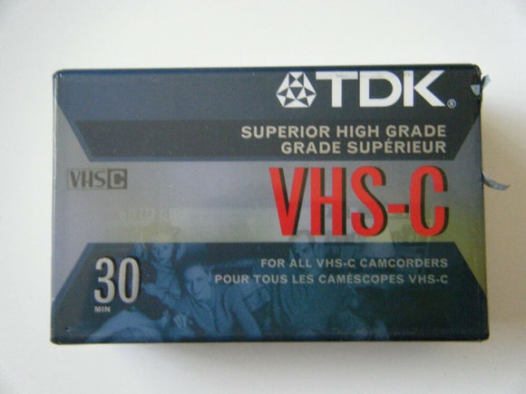 TDK VHS-C Video Tape 30 minute