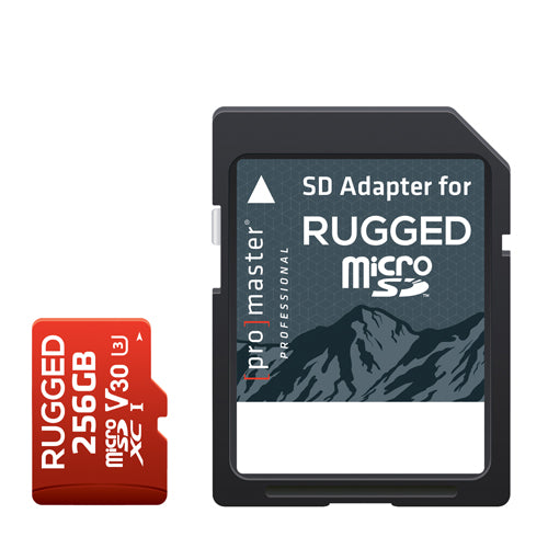 Pro Rugged 256 GB Micro SD Card W/ Adapter