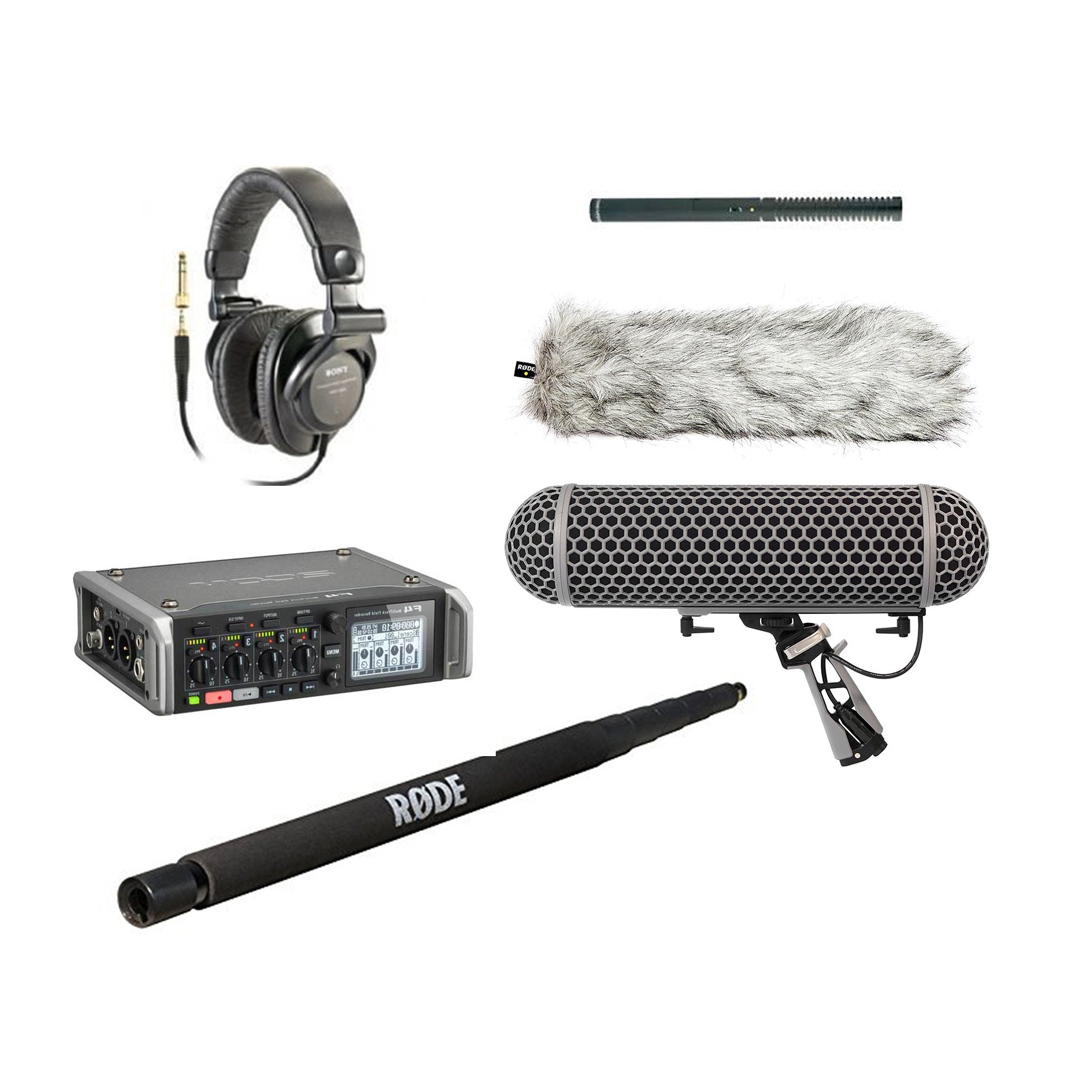Audio Production Kit (Zoom H3 Recorder, Rode NTG2 Mic w/Blimp & Boom P –  Allen's Camera