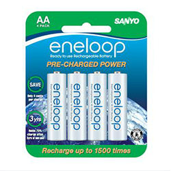 PRO Eneloop AA 4-pk Rechargeable Batteries (8036)