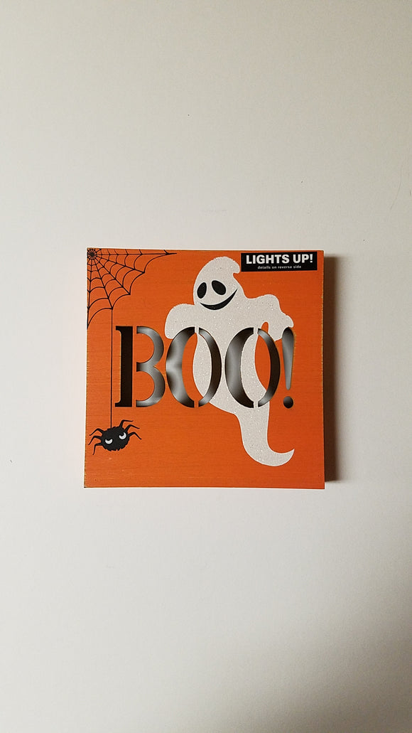 Prinz LED Plaque 'Boo!'