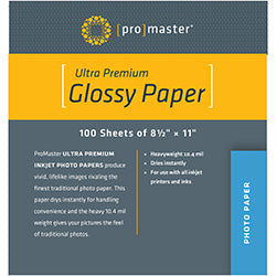 PRO INKJET PAPER (8.5X11, 100 SHEETS) - GLOSSY (1533)