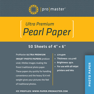 Ultra Premium Pearl Paper - 4"x6" - 50 Sheets - 4" x 6" - 50 Sheets