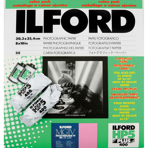 ILFORD RC BW PHOTO PAPER HP5 VALUE PACK (8X10, 25 SHEETS) - GLOSSY