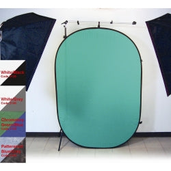 PRO POP-UP BACKDROP 6X7 - BLACK/WHITE (2139)