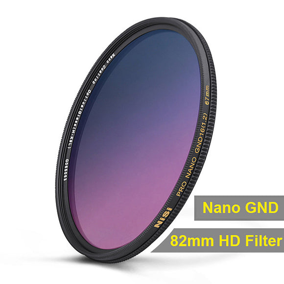 NiSi 82mm Nano Coating Graduated Neutral Density Filter GND16 1.2